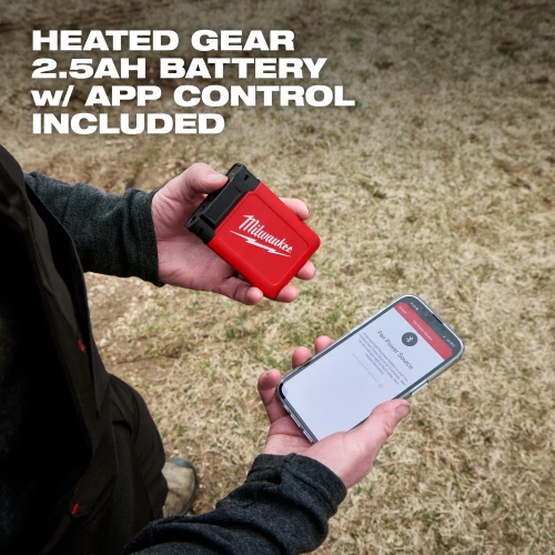 Milwaukee Heated Gear battery with app