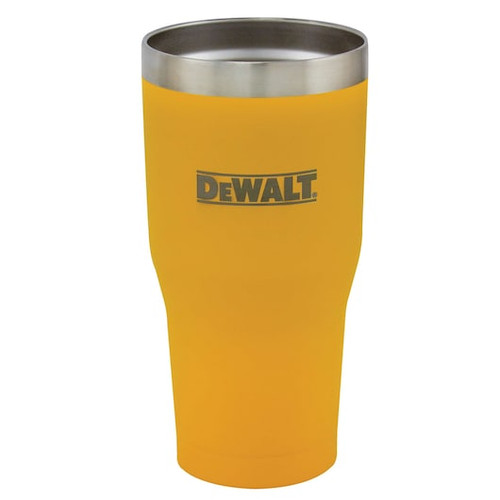 DEWALT DEW-DXC30OZXXX 30oz Powder Coated Stainless Steel Tumbler