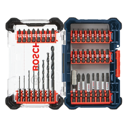 Bosch BOS-DDMSD40 40-Piece Driven Impact Screwdriving and Drilling Custom Case Set