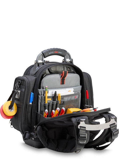 Veto Pro Pac VPP-10959 TECH PAC MCP BLACKOUT Compact Tool Backpack with Meter Pockets