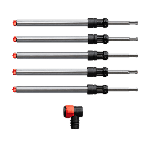 Freud FRE-DMAPLA4510-S6 Diablo AMPED Rebar Demon 5/8in x 8in x 14in SDS-Plus 4-Cutter FCH Dust Extraction Hammer Drill Bit 5-Pack