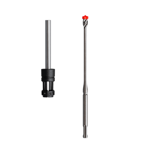 Freud FRE-DMAPLA4440-S6 Diablo AMPED Rebar Demon 1/2in x 4in x 10in SDS-Plus 4-Cutter FCH Dust Extraction Hammer Drill Bit 5-Pack