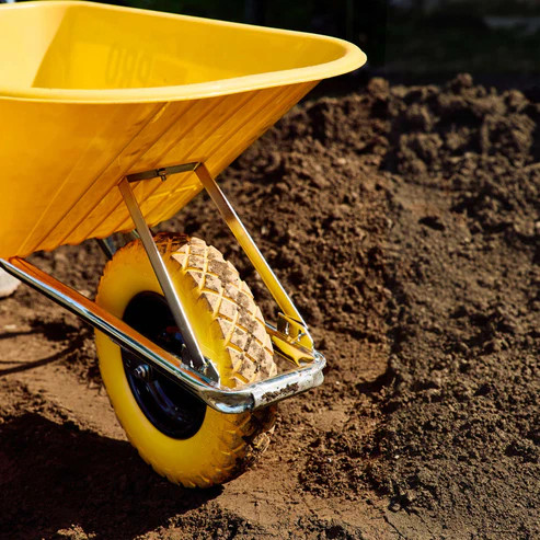 Garant GRA-86368 6cu ft Industrial Wheelbarrow with Poly Tray