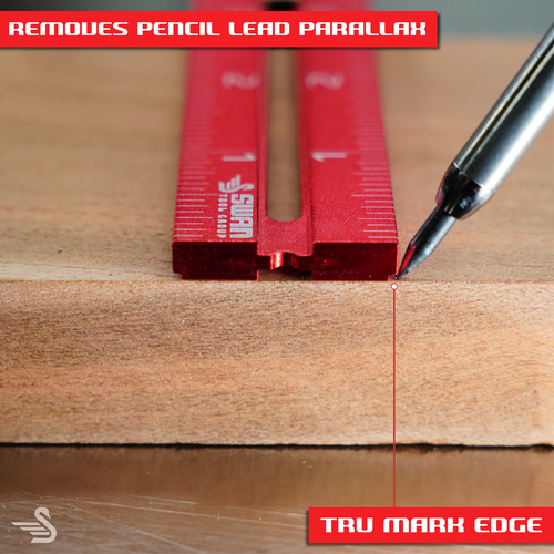 Swan Tool Group SWAN-R4612AL Red Tail Ruler Set