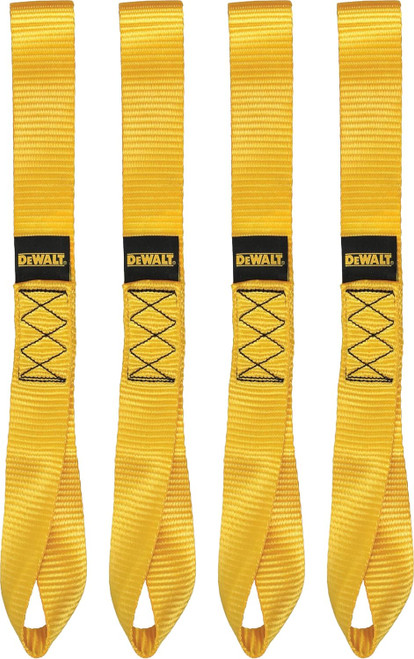 DEWALT DEWL-DXBC80002 1.7in x 18in Deluxe Soft Loops 4-Pack 11,000lb Break Strength