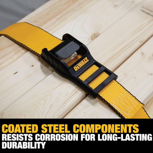 DEWALT DEWL-DXBC90047 2in x 16ft Premium Lashing Straps 3,000lb Break Strength 2-Pack