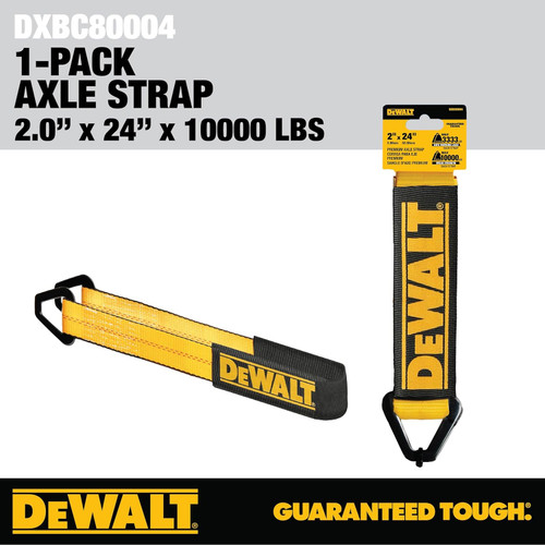 DEWALT DEWL-DXBC80004 2in x 24in Premium Axle Strap 10,000lb Break Strength