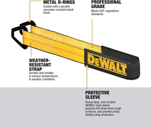 DEWALT DEWL-DXBC80004 2in x 24in Premium Axle Strap 10,000lb Break Strength