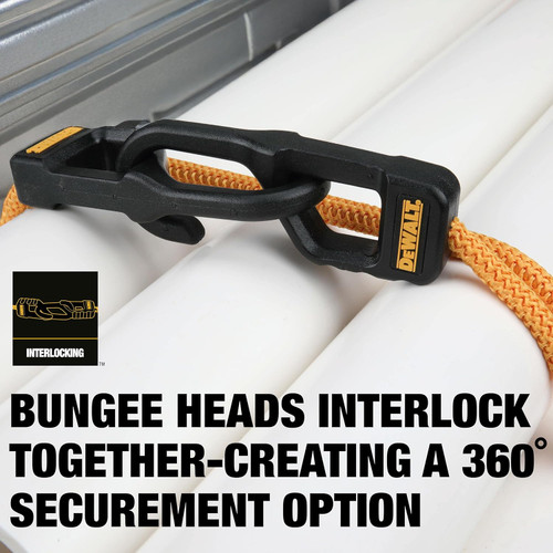DEWALT DEWL-DXBC300364 36in Premium Heavy-Duty Bungee Cords 4-Pack