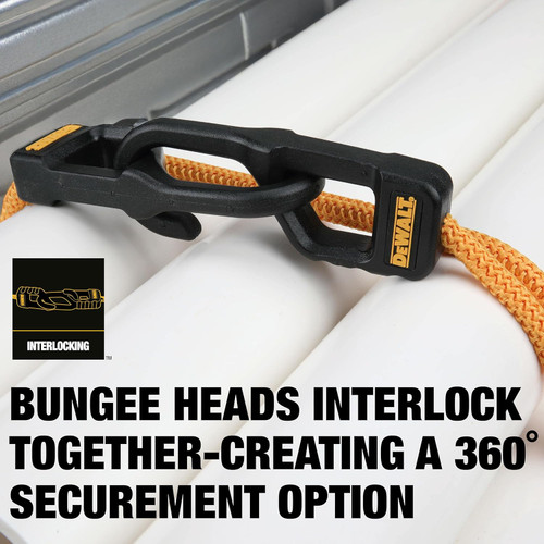 DEWALT DEWL-DXBC300484 48in Premium Heavy-Duty Bungee Cords, 4-Pack