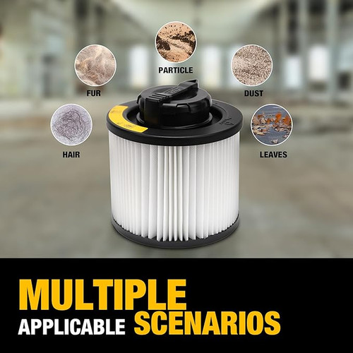 DEWALT DEWL-DXVC4001 Standard Cartridge Filter for 4-5 Gallon Wet/Dry Vacuum