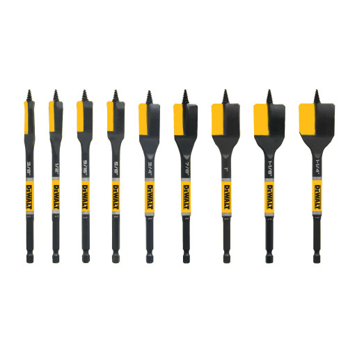 DEWALT DEW-DWAWDNS9PC ELITE SERIES 9-Piece Nail Cutting Spade Bit Set