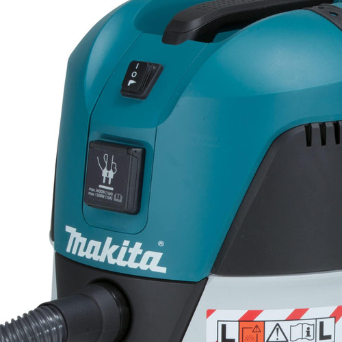 Makita MAK-VC2512L 25ltr Push & Clean L Class Wet/dry Dust Extractor