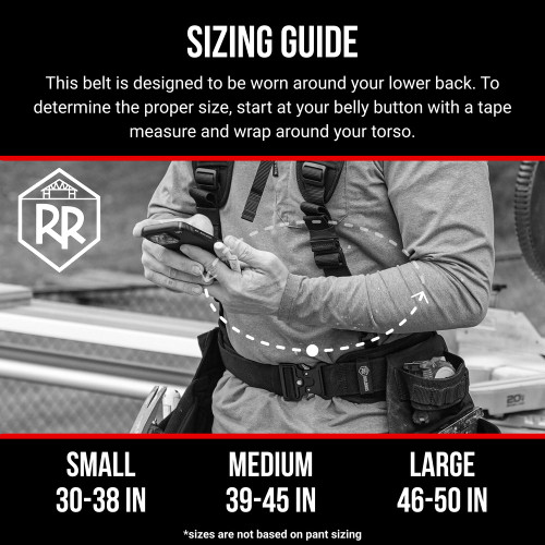 RR Buildings MB-RR100S-XX THE FRAMERR Tool Belt with Suspenders