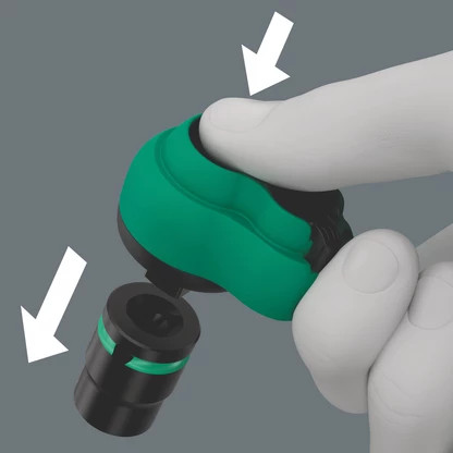Wera Tools WERA-05005600001 8010 A Zyklop Comfort Ratchet w/ Reversing Lever, 1/4in Drive, 1/4in x 144mm