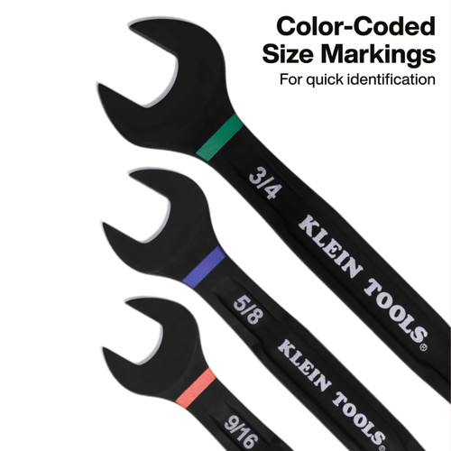 Klein Tools KLE-69418CG 18-Piece Ratcheting Combination Wrench Set - SAE/Metric