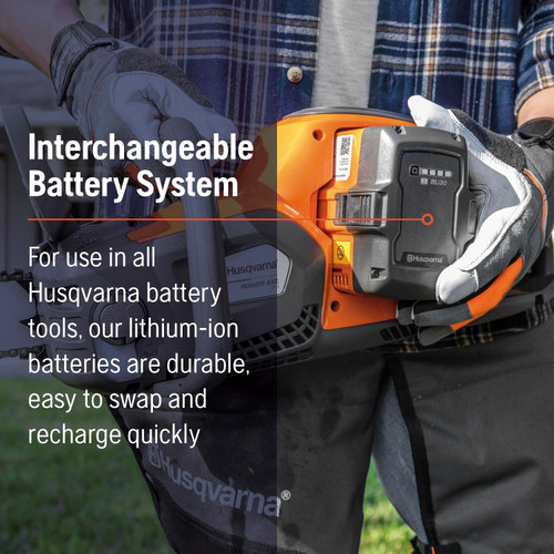 Husqvarna HUSQ-970601202 Power Axe 350i 40V Battery 18in Chainsaw 7.5Ah Kit