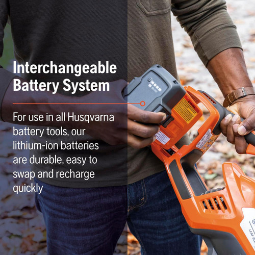 Husqvarna HUSQ-970569904 Leaf Blaster 350iB 40V Battery Handheld Blower 7.5Ah Kit