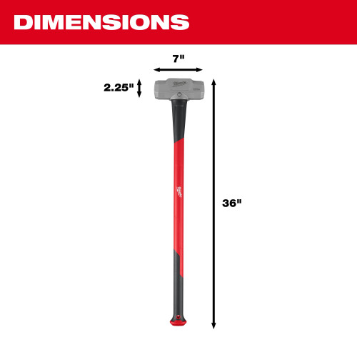 Milwaukee MIL-48-22-9332 10lb Sledge Hammer, 36in Handle
