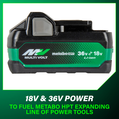 Metabo HPT HPT-382309M BSL36A18X 18V/36V 5.0Ah/2.5Ah MultiVolt Lithium-Ion Water & Impact Resistant Battery