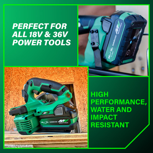Metabo HPT HPT-382309M BSL36A18X 18V/36V 5.0Ah/2.5Ah MultiVolt Lithium-Ion Water & Impact Resistant Battery
