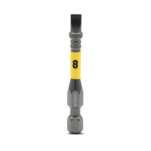Vega VEGA-T150F08A-C5 Impactech Slotted #8 Power Bit 2in 5-Pack