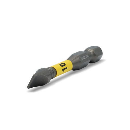 Vega VEGA-T150F10A-C5 Impactech Slotted #10 Power Bit 2in 5-Pack