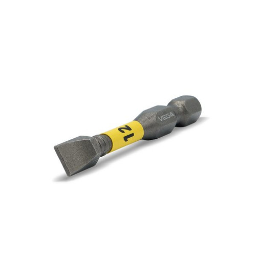 Vega VEGA-T150F12A-C5 Impactech Slotted #12 Power Bit 2in 5-Pack