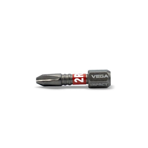 Vega VEGA-T125P2R-C5 T125P2R-C5 Impactech Phillips #2 Reduced Head Insert Bit 1in 5-Pack