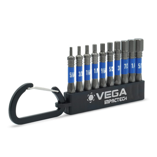 Vega VEGA-T150HSCS10 Impactech Hex SAE Carabiner Set 2in 10-Piece