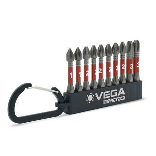 Vega VEGA-T150PCS10 Impactech Phillips Carabiner Set 2in 10-Piece