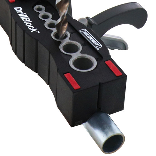 Milescraft 1362 DrillBlock Metric in use