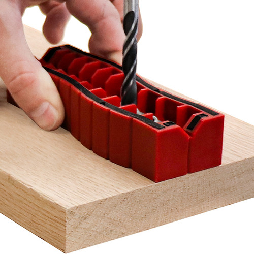 Milescraft DrillBlock+ Imperial in use