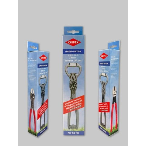 Knipex KNIP-9K0080188US TwinGrip 3-Piece Summer Gift Set - Atlas
