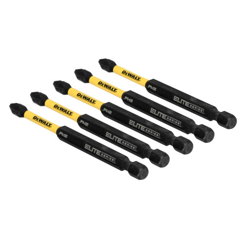DEWALT DEW-DWAFE3PH2IR5 Elite Series 3in Phillips #2 Impact Bits 5-Pack