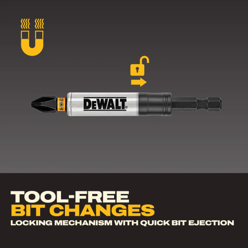 DEWALT DEW-DWAFE3HLD Elite Series 3in Locking Bit Holder