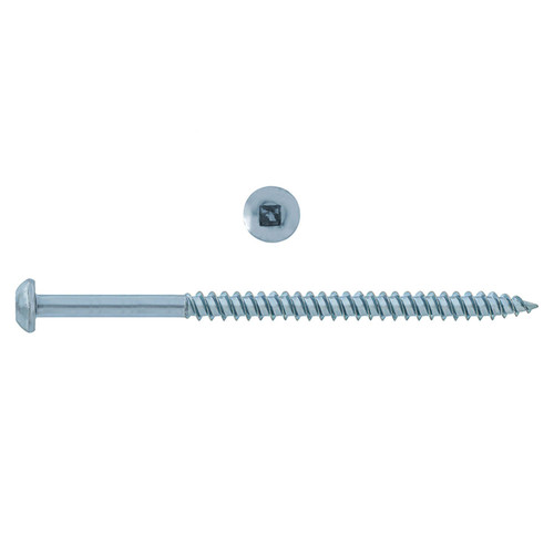 Hillman PAU-12805-XX Round Head TB Square Zinc Wood Screw 10, 100-Pieces