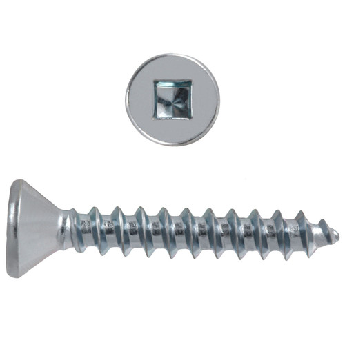 Hillman PAU-12827-XX JAR Square Flat Head Zinc Wood Screw 8, 250-Pieces