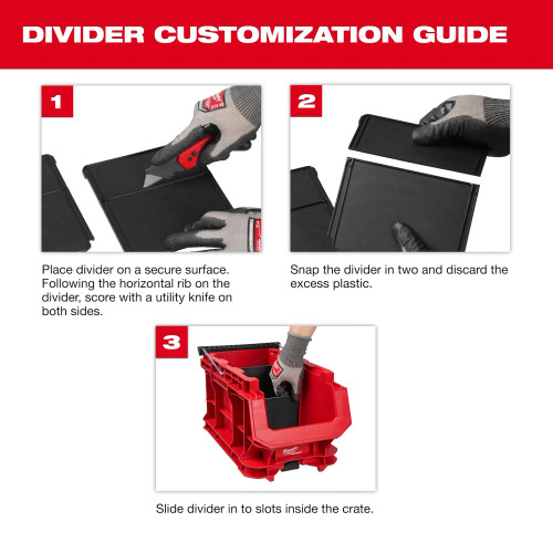 Milwaukee MIL-48-22-8437 PACKOUT Compact Crate