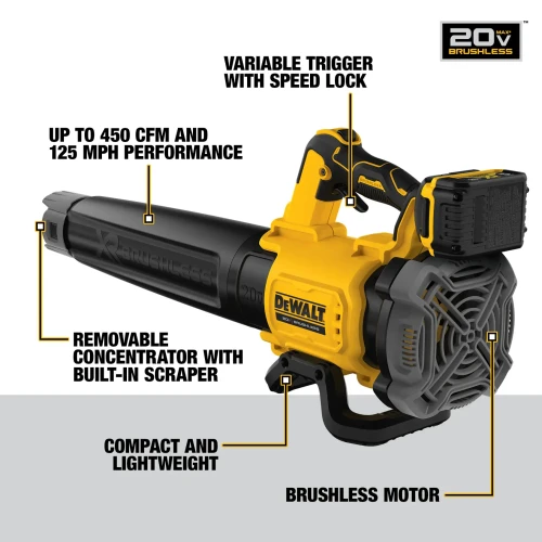 DEWALT DCBL722P1 Handheld Blower features