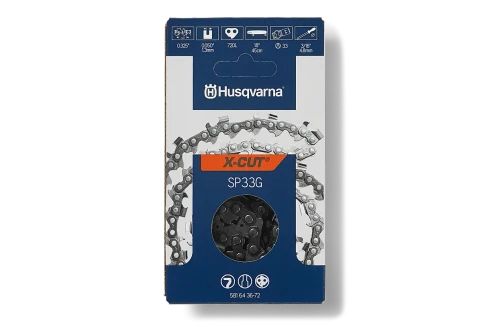Husqvarna X-Cut SP33G 18in Chainsaw Chain - .325in Pitch, .050in Gauge, 72 Drive Links