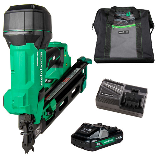Metabo HPT HPT-NR1890DCAM-380083M 18V MultiVolt 30° 3-1/2in Paper Tape Framing Nailer 4.0Ah + 5.0Ah Kit