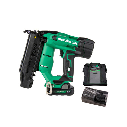 Metabo HPT HPT-NT1850DFTM-382311M 18V 18-Gauge Compact Cordless Brad Nailer 2.0Ah Kit + 18V 2.0Ah Battery
