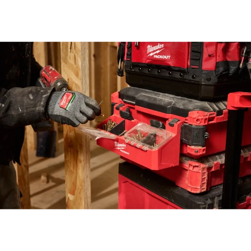 Milwaukee MIL-48-22-8610 PACKOUT Tool Box 2-Bin Small Parts Attachment