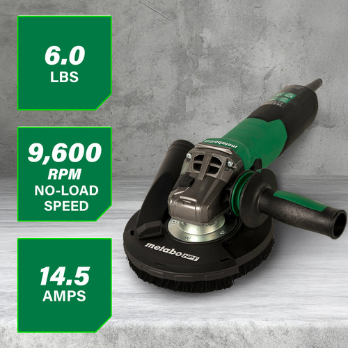Metabo HPT HPT-646829620 RSEV 17-125 5in Variable-Speed Renovation Grinder Concrete Set