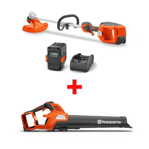 Husqvarna HUSQ-970806701 320iL 40V Weed Eater 230iB Leaf Blower Bundle 4.0Ah Kit