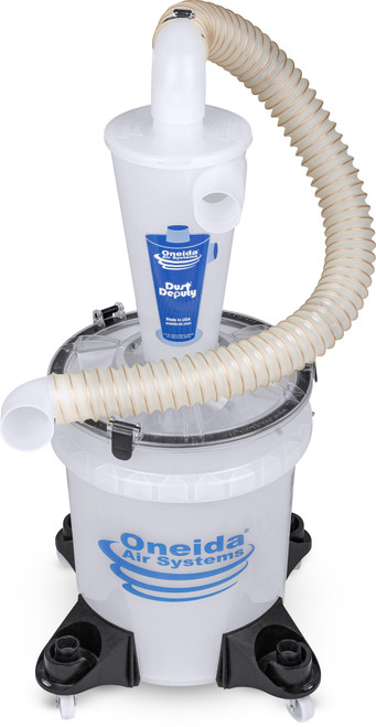 Oneida Air Systems ON-AXD00004C Dust Deputy Deluxe 5-Gallon All-Clear Portable Cyclone Separator Kit