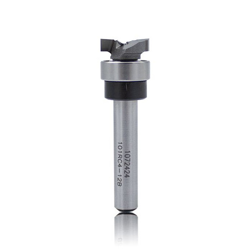 Dimar DIM-101RC4-12B Carbide Tipped Flush Trim Template Bit, 1/2in Dia, 2 Flutes, 1/4in Shank