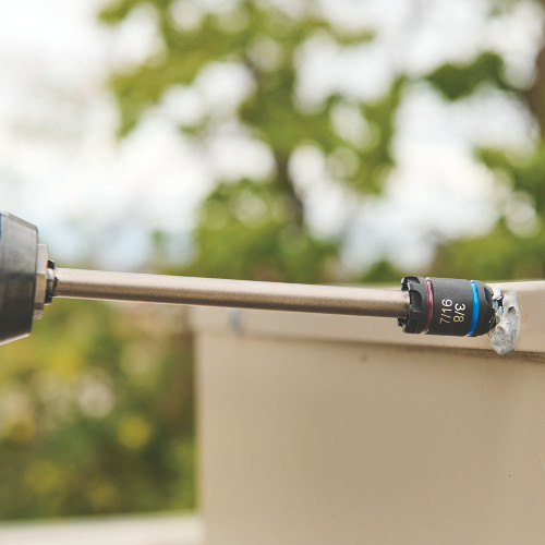 Malco MAL-MSHXLCST3 C-RHEX Sawtooth Cleanable Reversible Hex Driver 3/8in-7/16in 6in Shaft