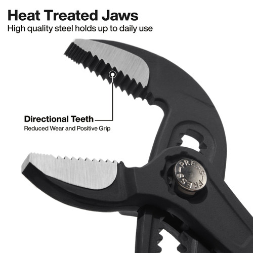Klein KLE-D5052BSKIT Straight Jaw Quick-Adjust Pump Pliers Set 7in and 10in, 2-Piece